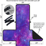 Purple Stardust Cloud Galaxy Space Print Recliner Protector