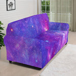 Purple Stardust Cloud Galaxy Space Print Sofa Cover