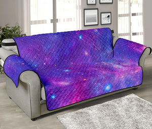 Purple Stardust Cloud Galaxy Space Print Sofa Protector