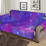 Purple Stardust Cloud Galaxy Space Print Sofa Protector