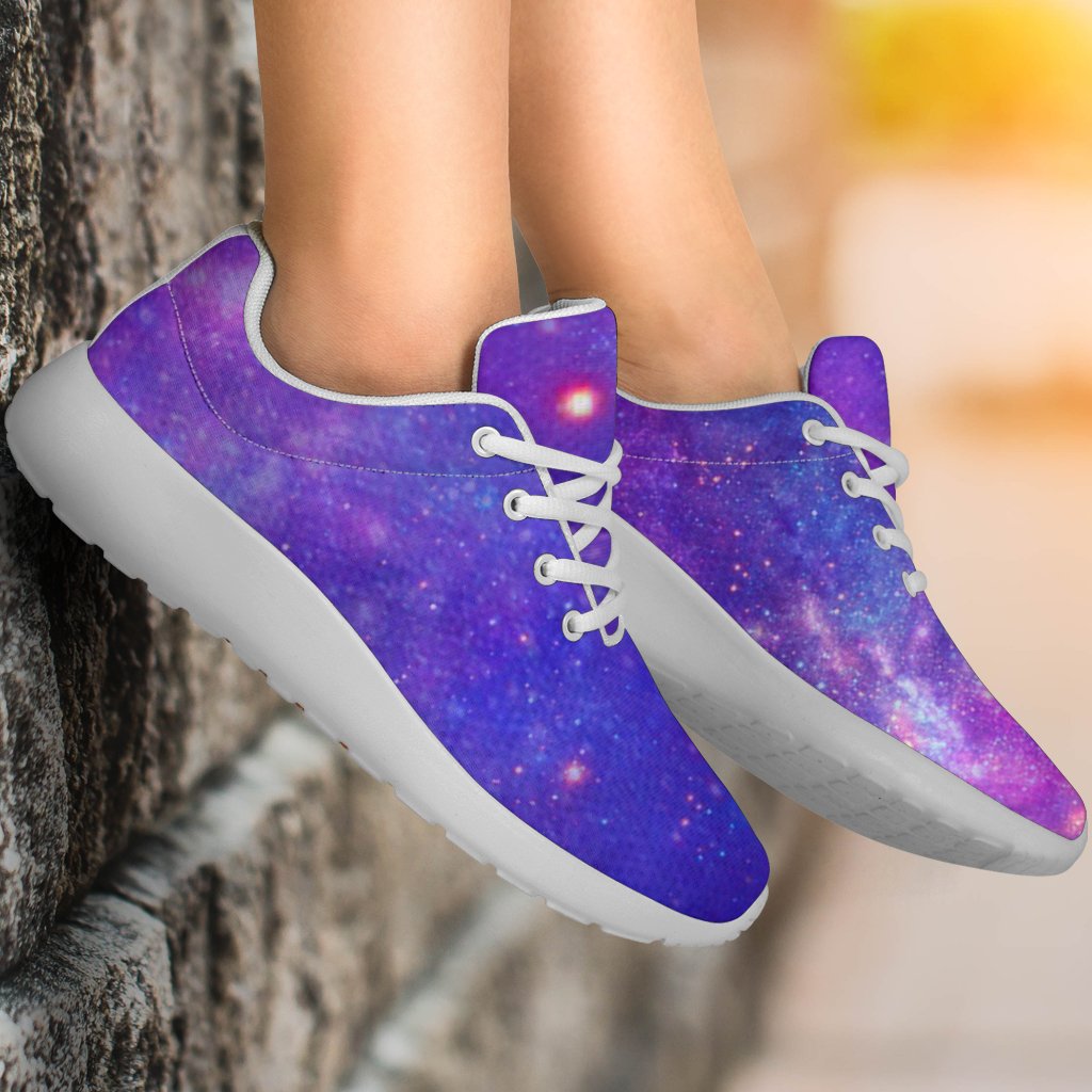 Purple Stardust Cloud Galaxy Space Print Sport Shoes GearFrost