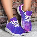 Purple Stardust Cloud Galaxy Space Print Sport Shoes GearFrost