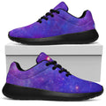 Purple Stardust Cloud Galaxy Space Print Walking Shoes