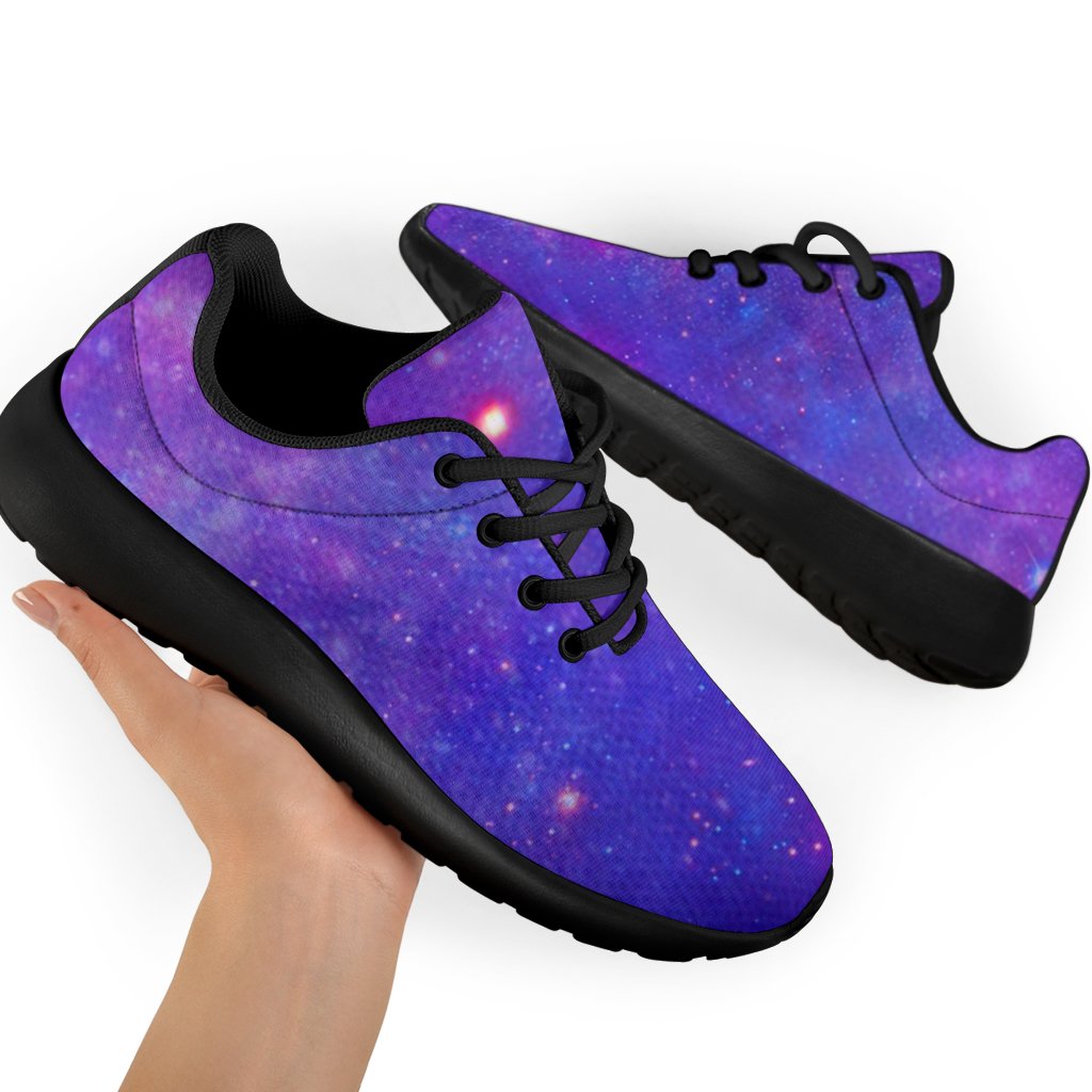 Purple Stardust Cloud Galaxy Space Print Sport Shoes GearFrost