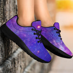 Purple Stardust Cloud Galaxy Space Print Sport Shoes GearFrost