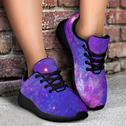 Purple Stardust Cloud Galaxy Space Print Sport Shoes GearFrost