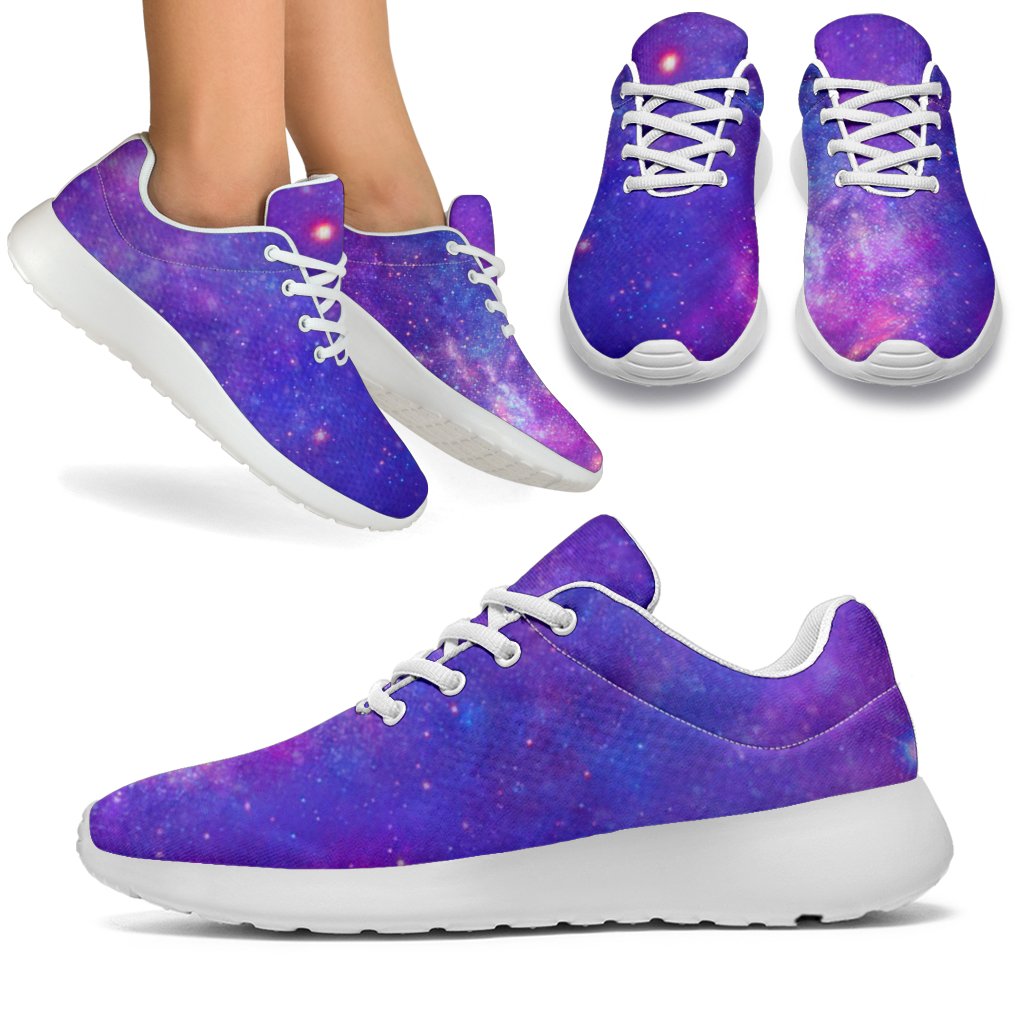 Purple Stardust Cloud Galaxy Space Print Sport Shoes GearFrost