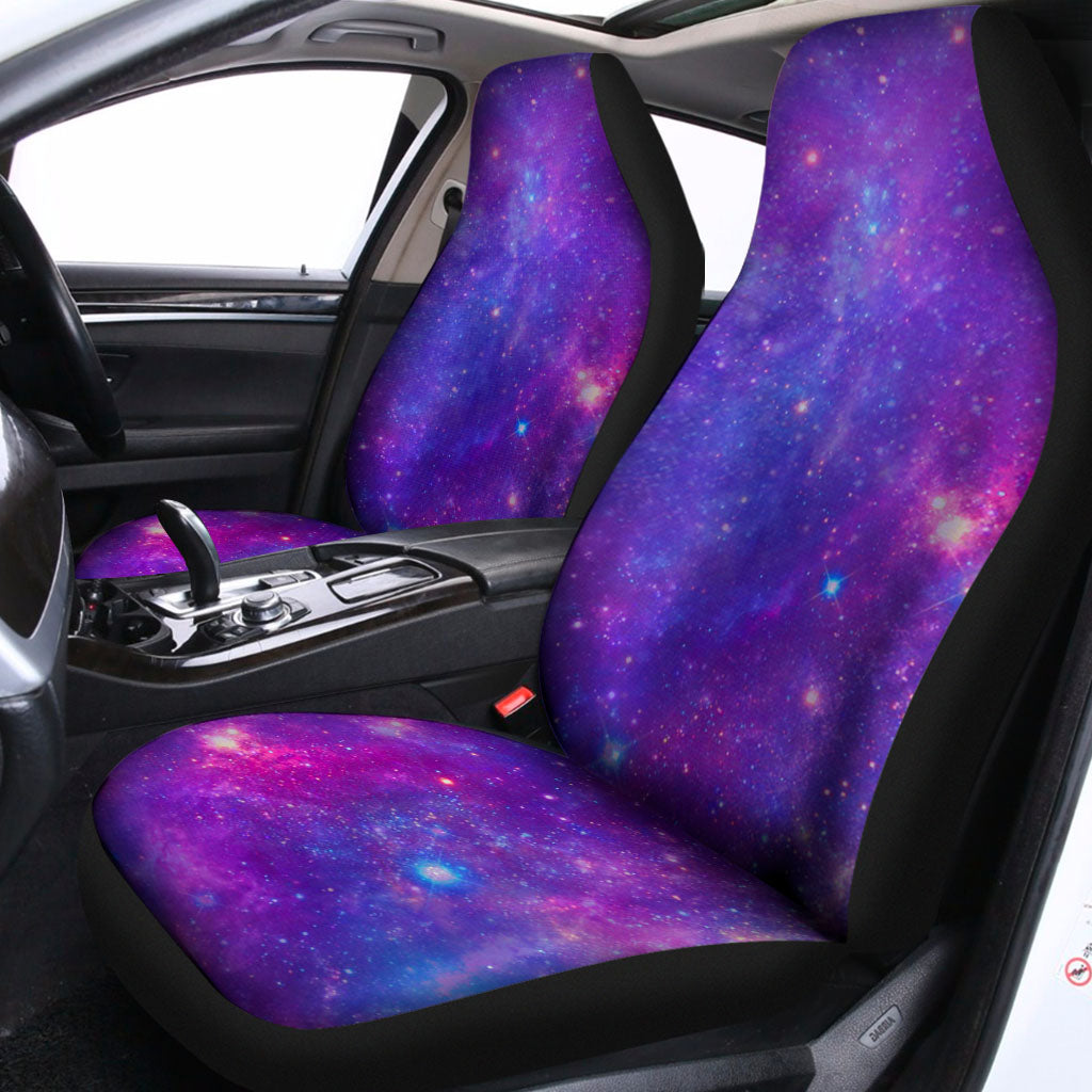 Purple Stardust Cloud Galaxy Space Print Universal Fit Car Seat Covers