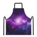 Purple Starfield Galaxy Space Print Apron