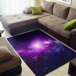 Purple Starfield Galaxy Space Print Area Rug GearFrost