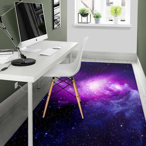 Purple Starfield Galaxy Space Print Area Rug GearFrost