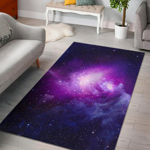 Purple Starfield Galaxy Space Print Area Rug GearFrost