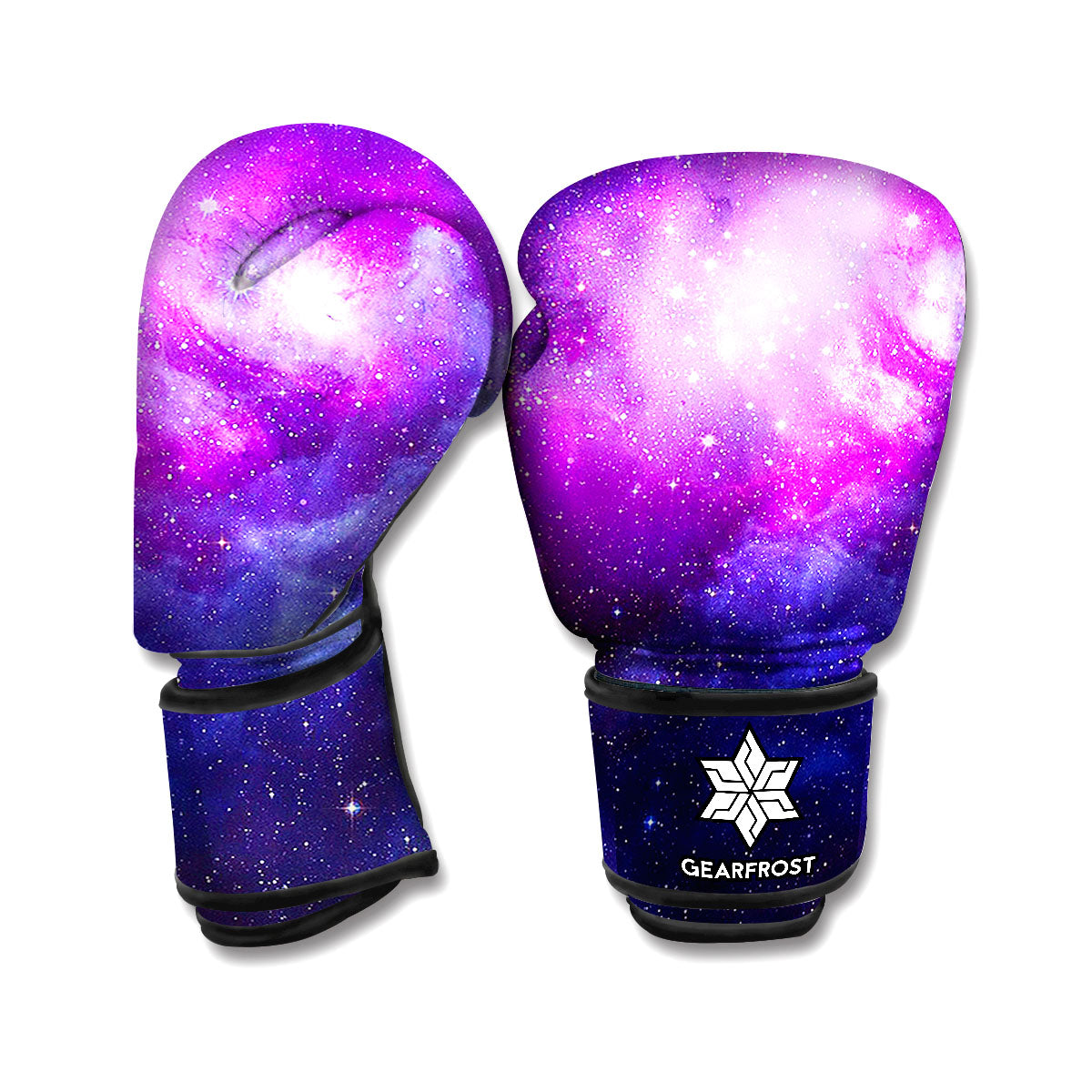 Purple Starfield Galaxy Space Print Boxing Gloves