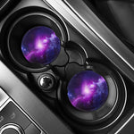 Purple Starfield Galaxy Space Print Car Coasters