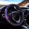 Purple Starfield Galaxy Space Print Car Steering Wheel Cover
