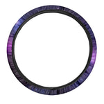 Purple Starfield Galaxy Space Print Car Steering Wheel Cover