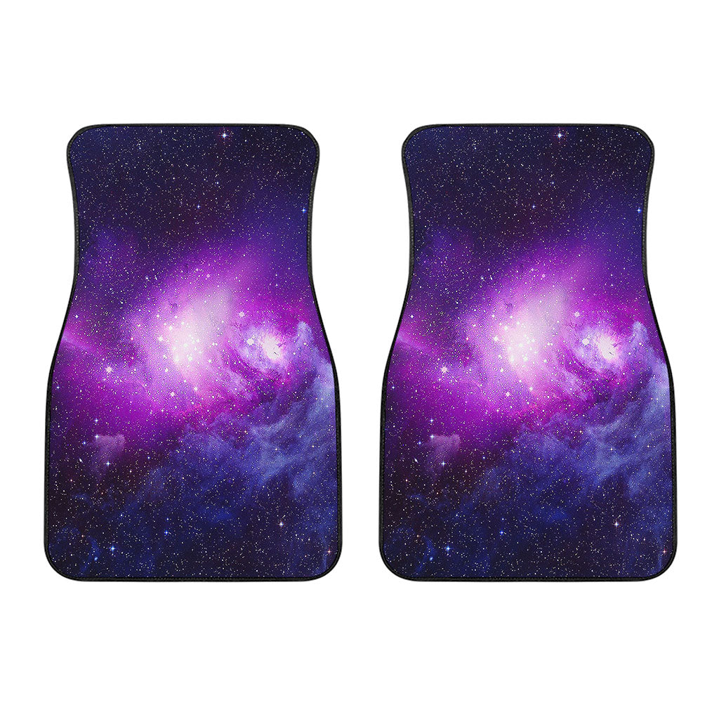 Purple Starfield Galaxy Space Print Front Car Floor Mats