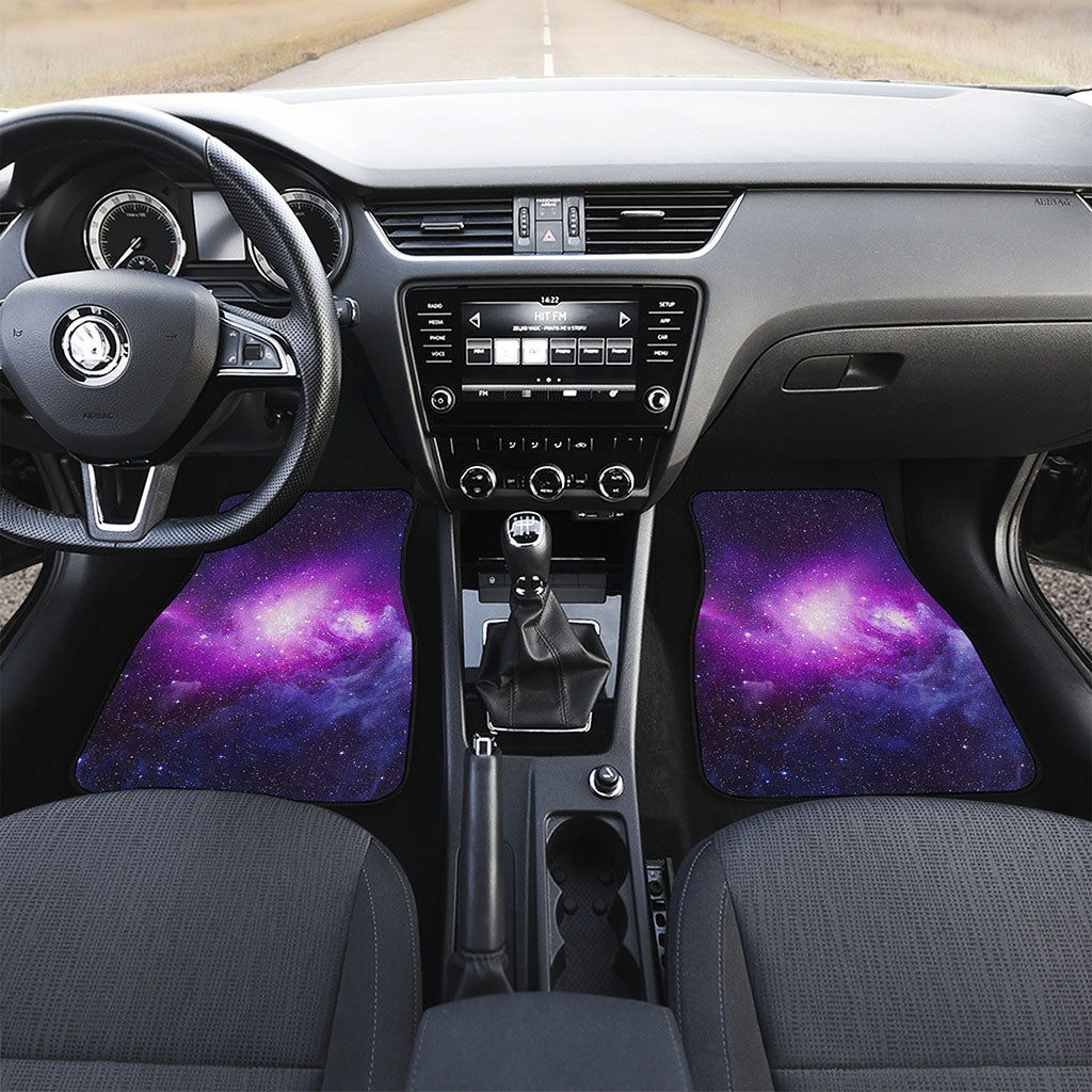 Purple Starfield Galaxy Space Print Front Car Floor Mats