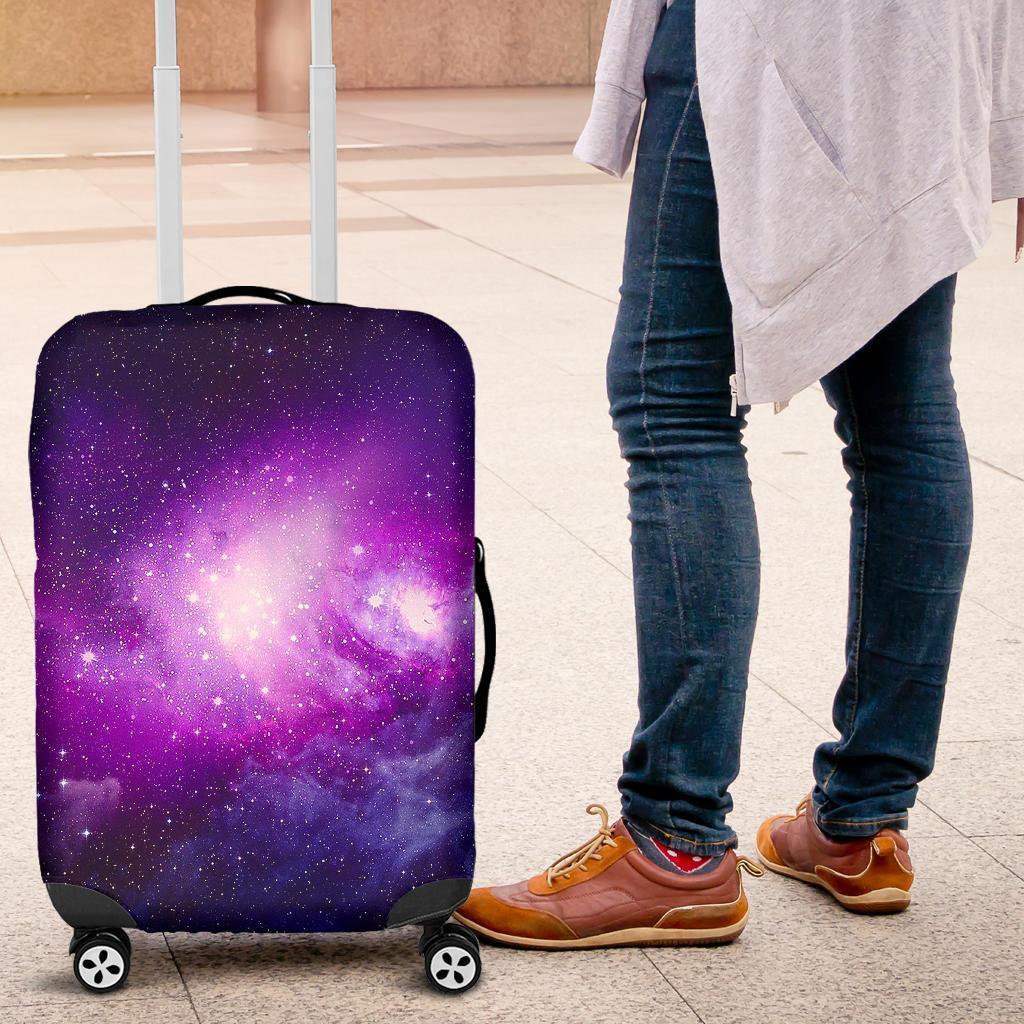 Purple Starfield Galaxy Space Print Luggage Cover GearFrost