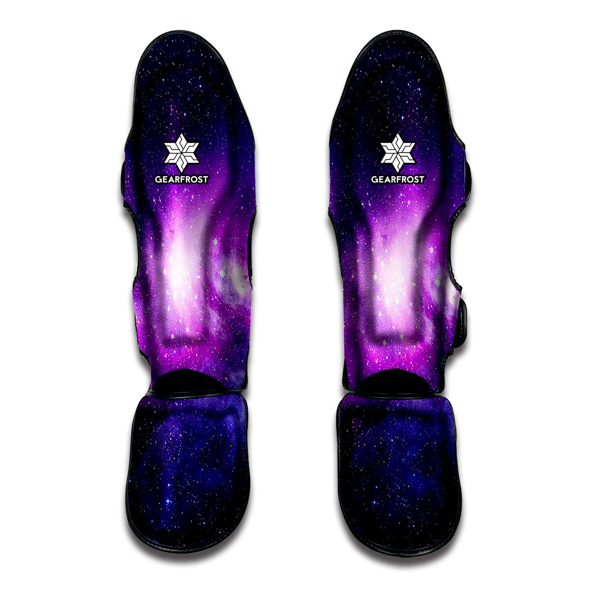 Purple Starfield Galaxy Space Print Muay Thai Shin Guard