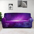 Purple Starfield Galaxy Space Print Sofa Cover