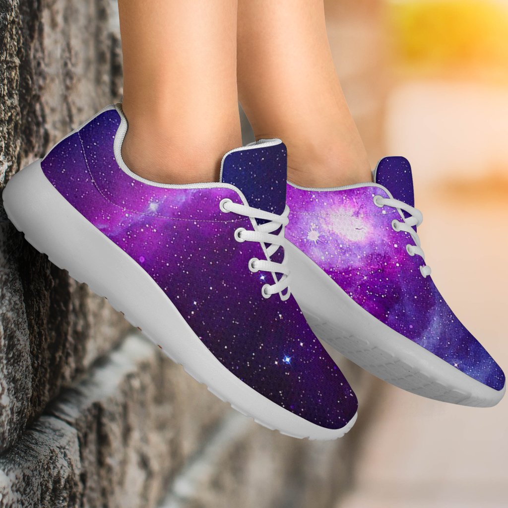 Purple Starfield Galaxy Space Print Sport Shoes GearFrost