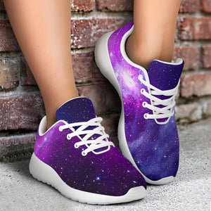 Purple Starfield Galaxy Space Print Sport Shoes GearFrost