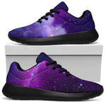 Purple Starfield Galaxy Space Print Sport Shoes GearFrost