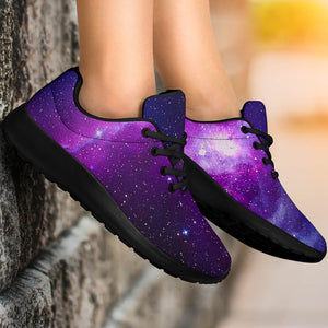 Purple Starfield Galaxy Space Print Sport Shoes GearFrost