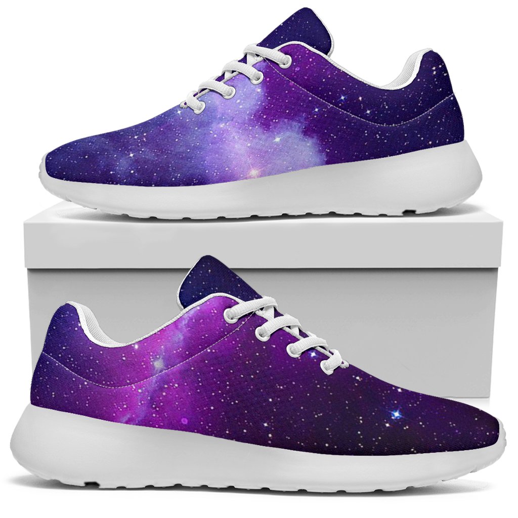 Purple Starfield Galaxy Space Print Sport Shoes GearFrost