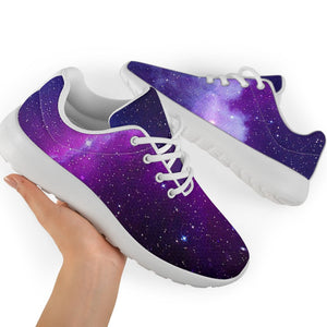 Purple Starfield Galaxy Space Print Sport Shoes GearFrost