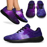 Purple Starfield Galaxy Space Print Sport Shoes GearFrost