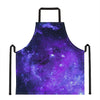 Purple Stars Nebula Galaxy Space Print Apron