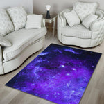 Purple Stars Nebula Galaxy Space Print Area Rug GearFrost
