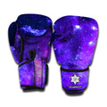 Purple Stars Nebula Galaxy Space Print Boxing Gloves