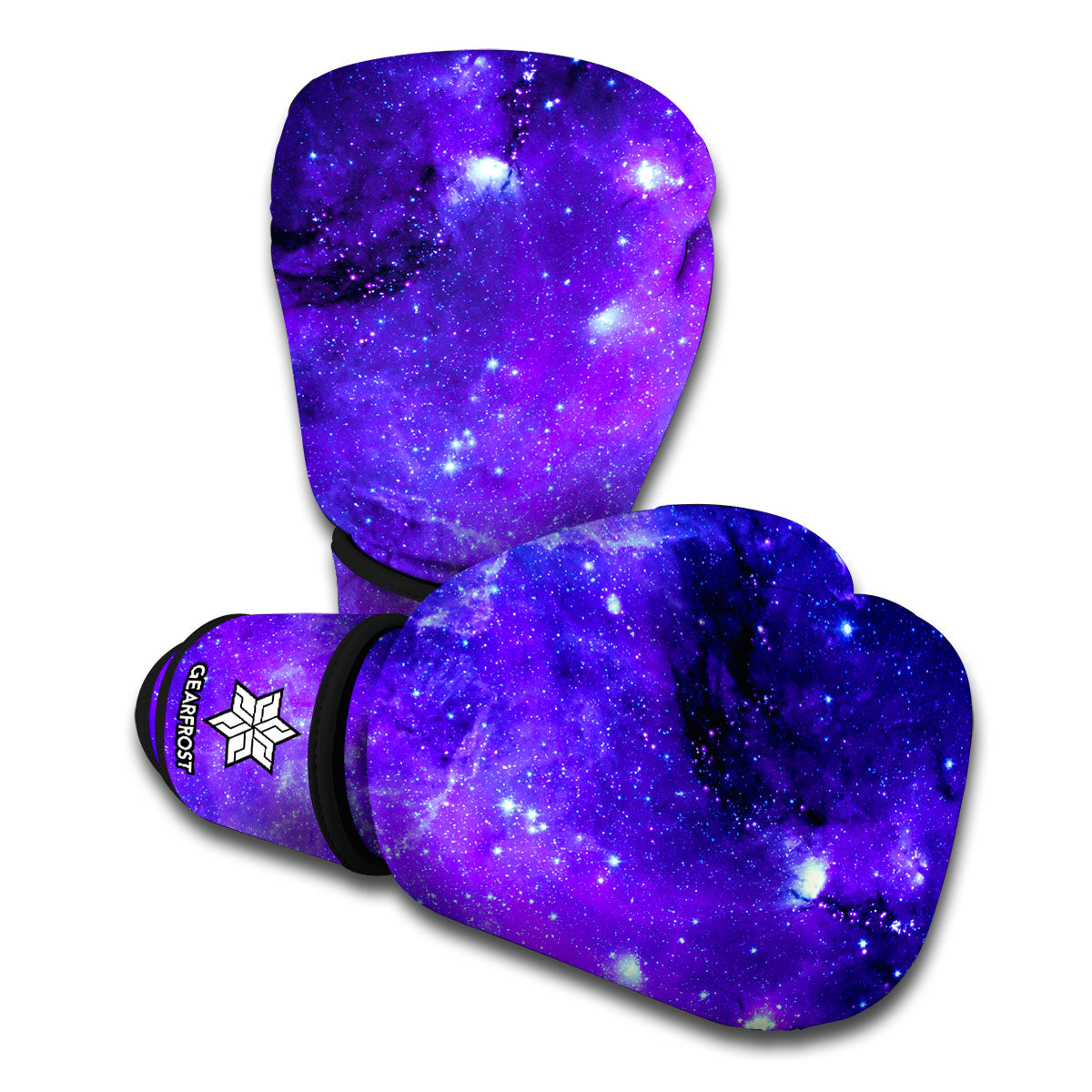 Purple Stars Nebula Galaxy Space Print Boxing Gloves