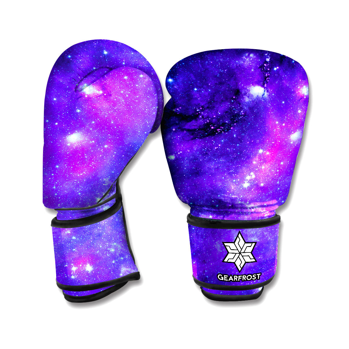 Purple Stars Nebula Galaxy Space Print Boxing Gloves