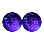 Purple Stars Nebula Galaxy Space Print Car Coasters