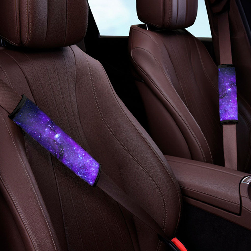 Purple Stars Nebula Galaxy Space Print Car Seat Belt Covers
