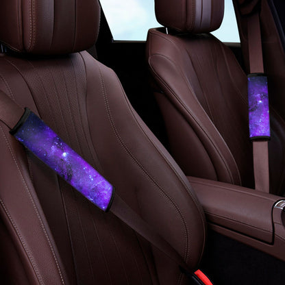 Purple Stars Nebula Galaxy Space Print Car Seat Belt Covers
