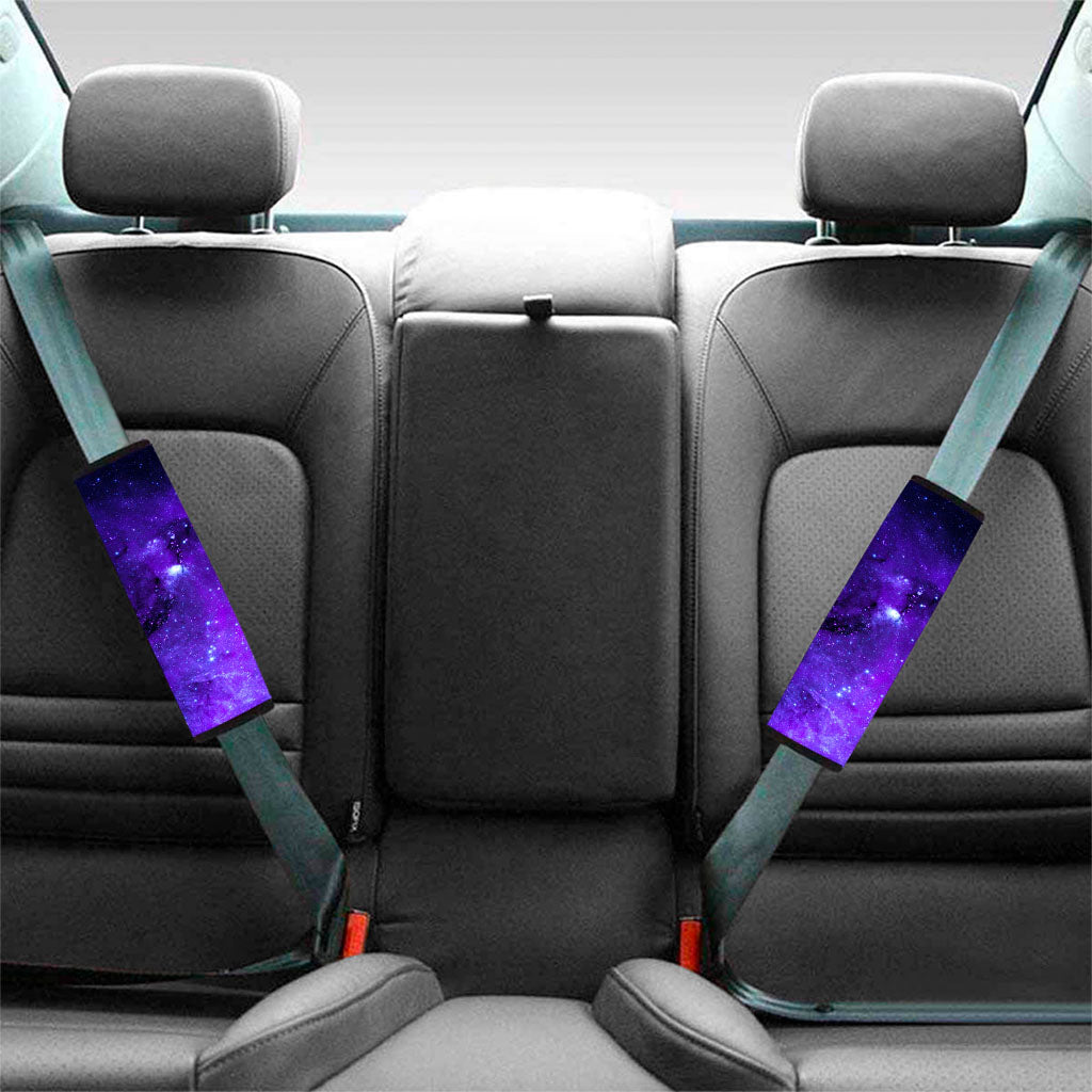 Purple Stars Nebula Galaxy Space Print Car Seat Belt Covers