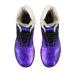 Purple Stars Nebula Galaxy Space Print Comfy Boots GearFrost