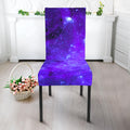 Purple Stars Nebula Galaxy Space Print Dining Chair Slipcover