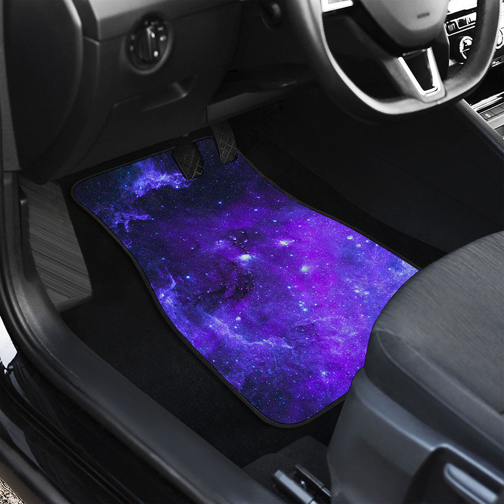 Purple Stars Nebula Galaxy Space Print Front and Back Car Floor Mats