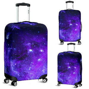 Purple Stars Nebula Galaxy Space Print Luggage Cover GearFrost