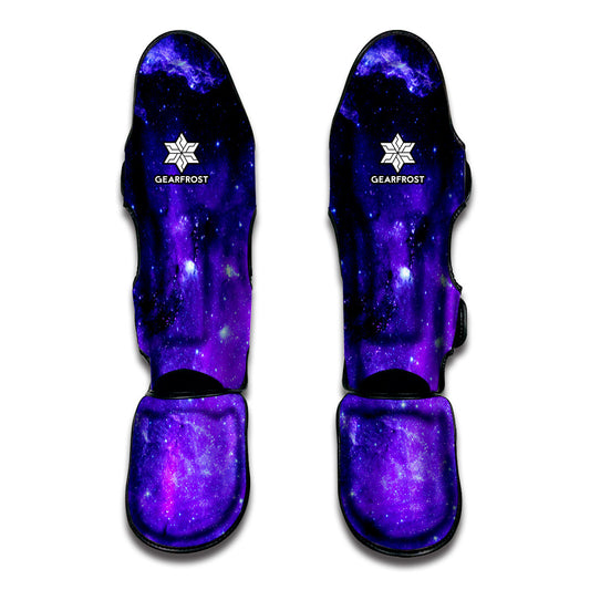 Purple Stars Nebula Galaxy Space Print Muay Thai Shin Guard