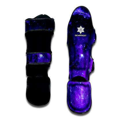 Purple Stars Nebula Galaxy Space Print Muay Thai Shin Guard