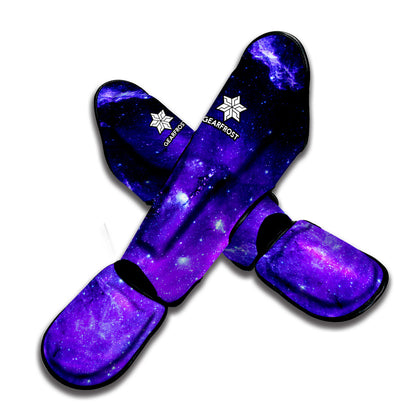 Purple Stars Nebula Galaxy Space Print Muay Thai Shin Guard