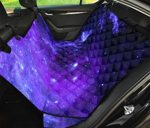 Purple Stars Nebula Galaxy Space Print Pet Car Back Seat Cover