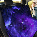 Purple Stars Nebula Galaxy Space Print Pet Car Back Seat Cover